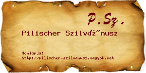 Pilischer Szilvánusz névjegykártya